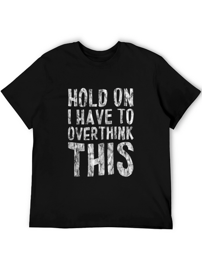 Overthinker T-Shirt - Black Cotton Blend Tee
