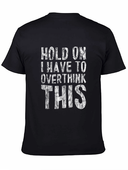 Overthinker T-Shirt - Black Cotton Blend Tee