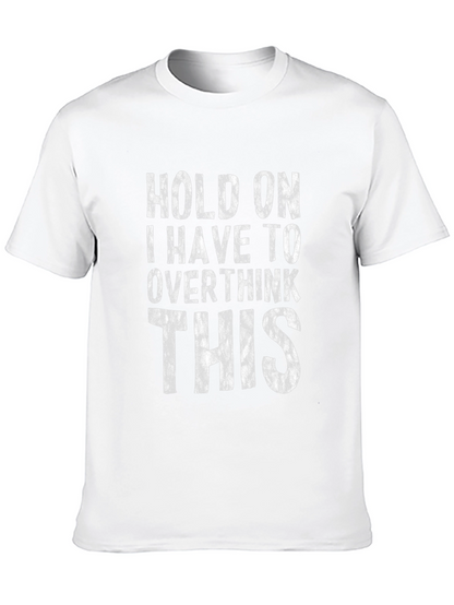 Overthinker T-Shirt - Black Cotton Blend Tee
