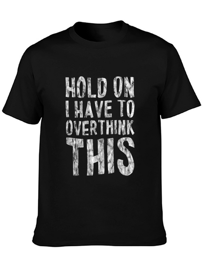 Overthinker T-Shirt - Black Cotton Blend Tee