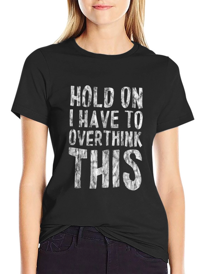 Overthinker T-Shirt - Black Cotton Blend Tee