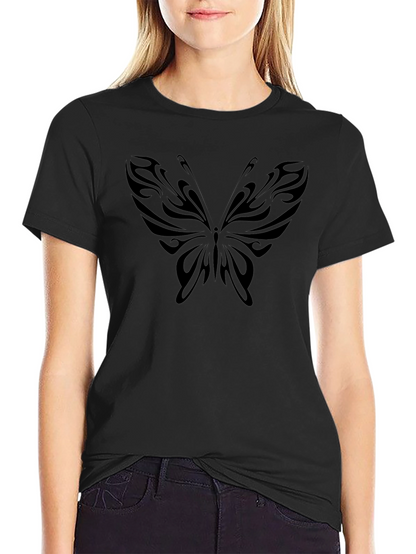 Black Butterfly Graphic T-Shirt