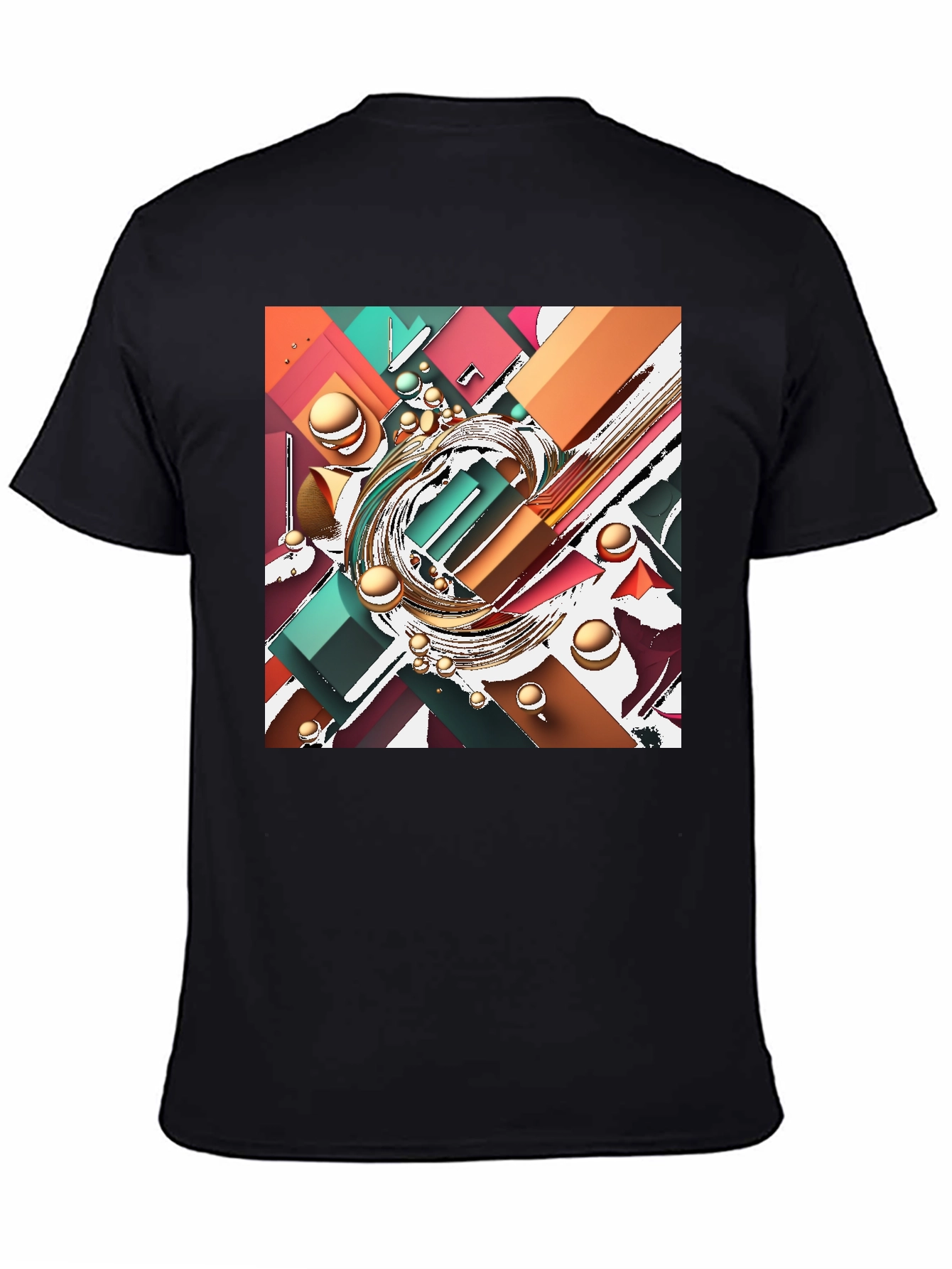 Abstract Geometric T-Shirt - Modern Art Tee