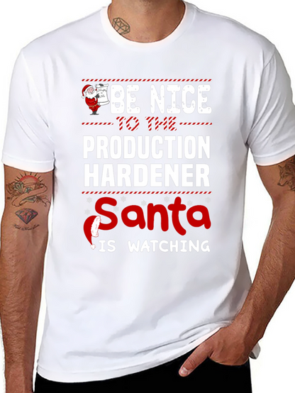 Funny Christmas Production Hardener T-Shirt