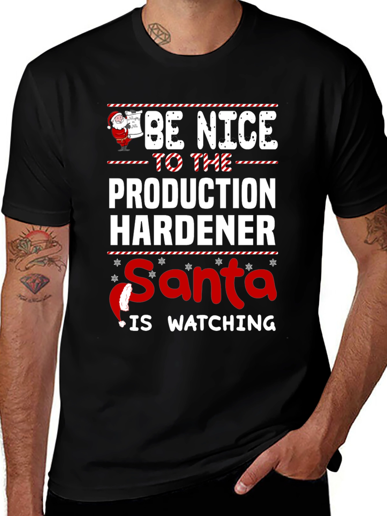Funny Christmas Production Hardener T-Shirt
