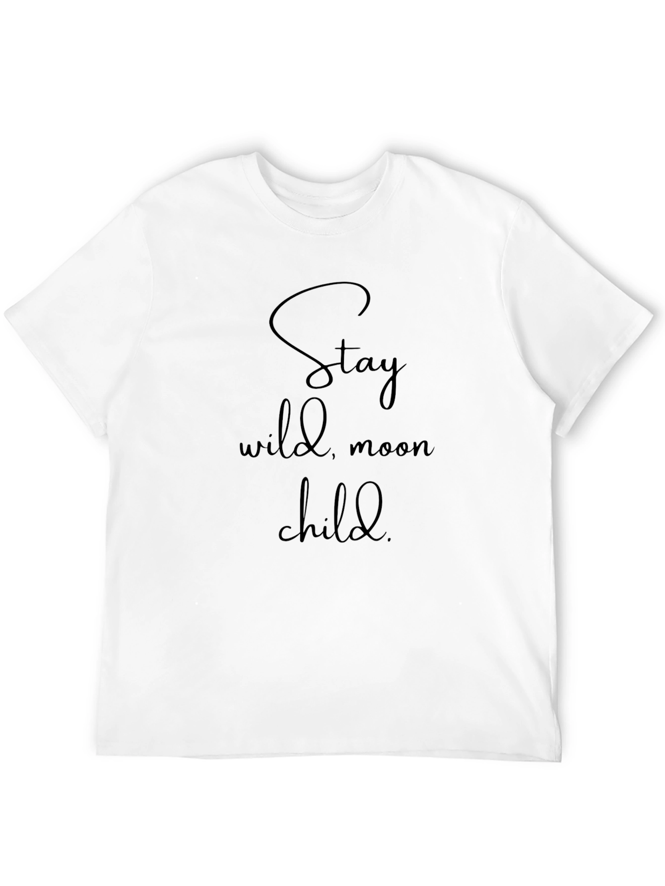 Stay Wild Moon Child Black Graphic Tee