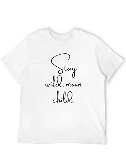 Stay Wild Moon Child Black Graphic Tee