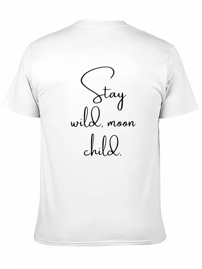 Stay Wild Moon Child Black Graphic Tee