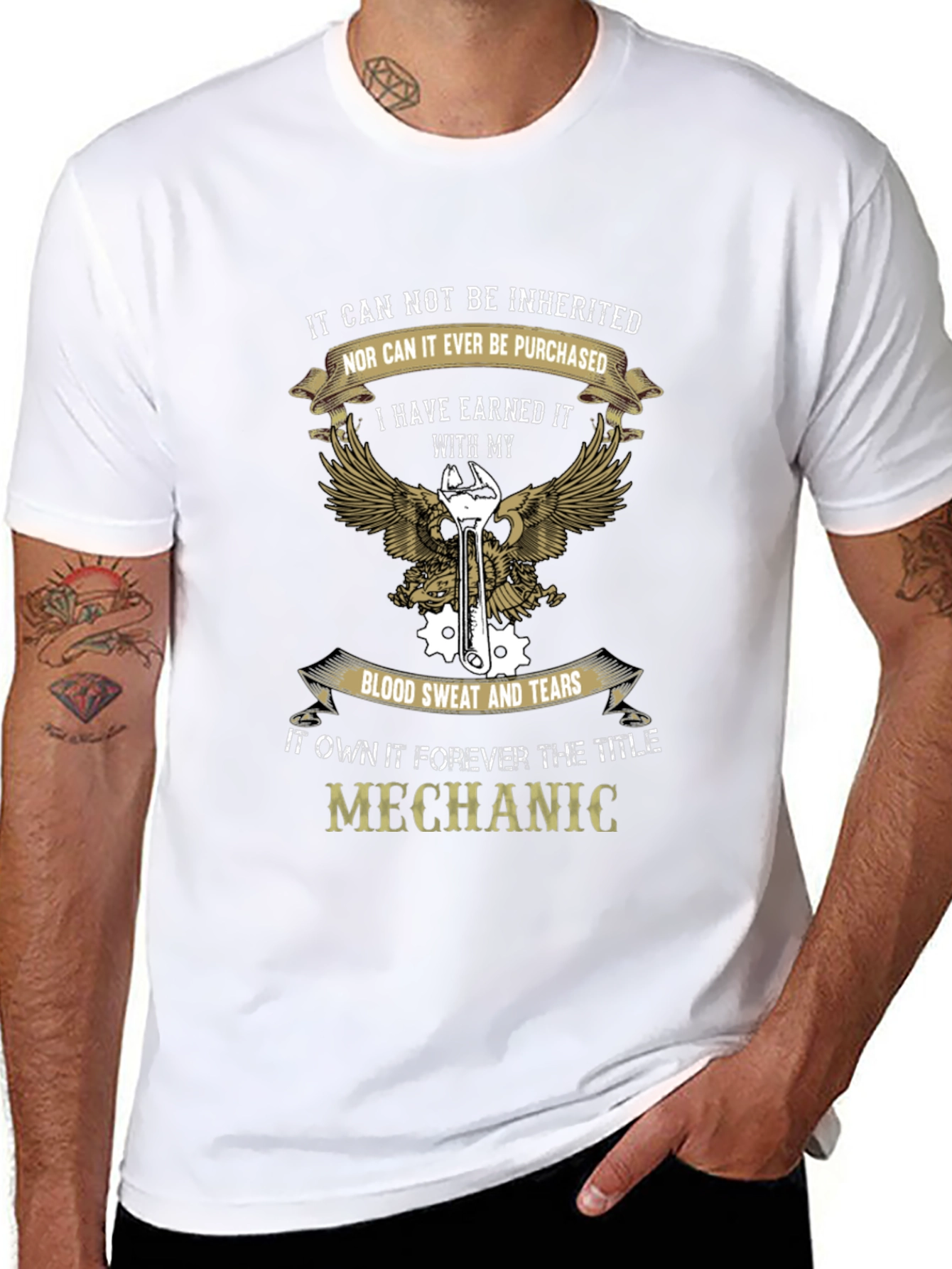 Mechanic T-Shirt - Earned Not Inherited