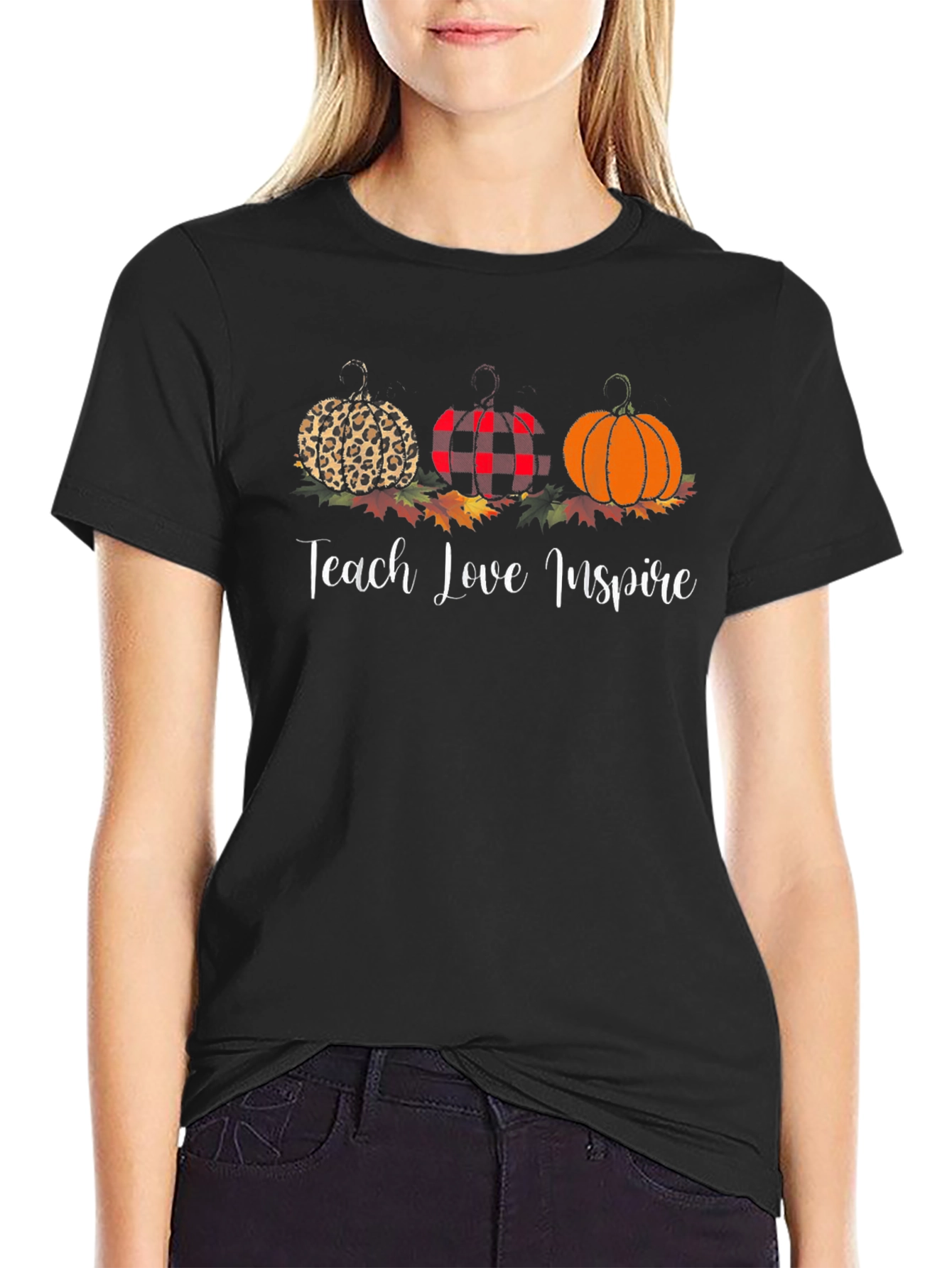 Teach Love Inspire Pumpkin T-Shirt