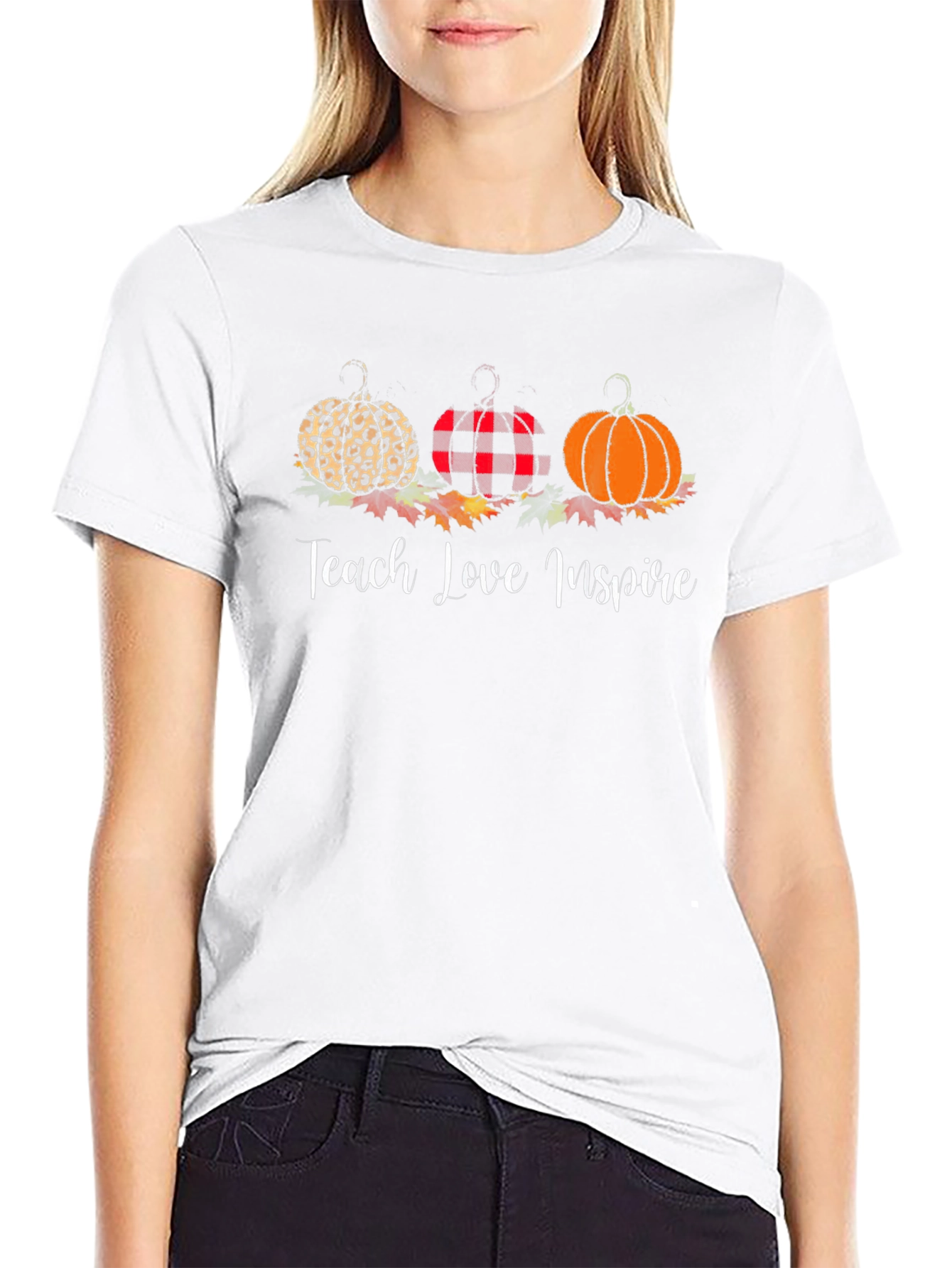 Teach Love Inspire Pumpkin T-Shirt