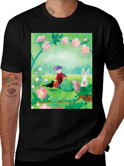 Garden Friends T-Shirt - Nature Inspired Tee
