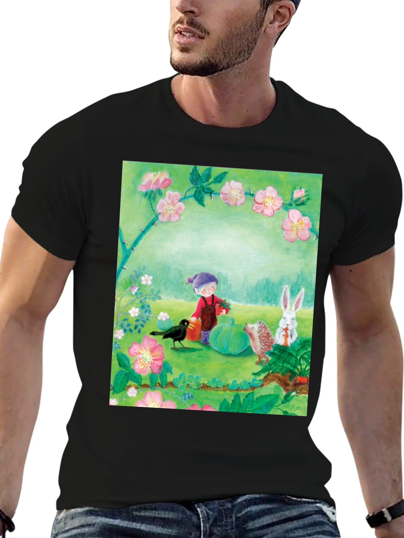 Garden Friends T-Shirt - Nature Inspired Tee