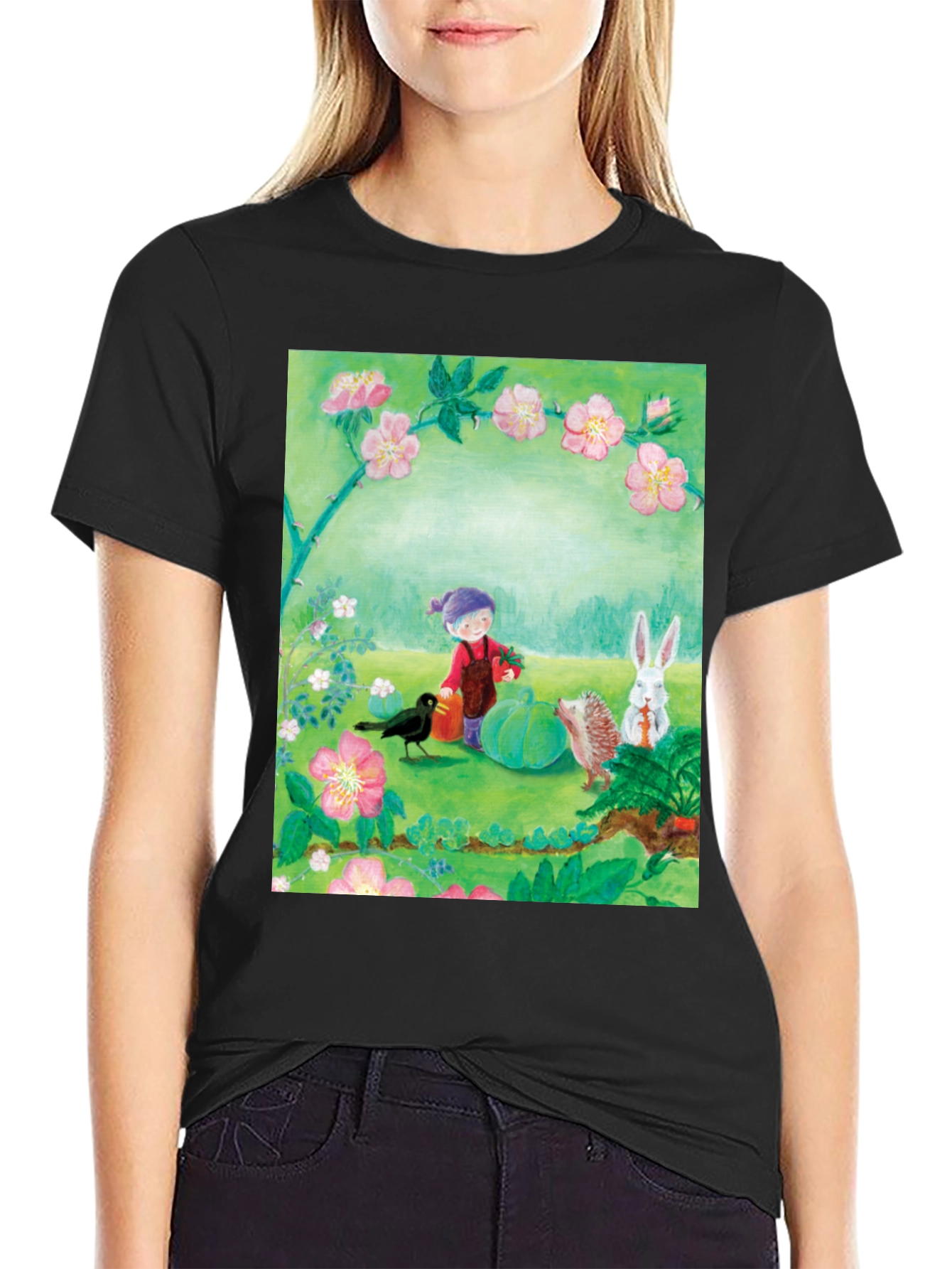 Garden Friends T-Shirt - Nature Inspired Tee