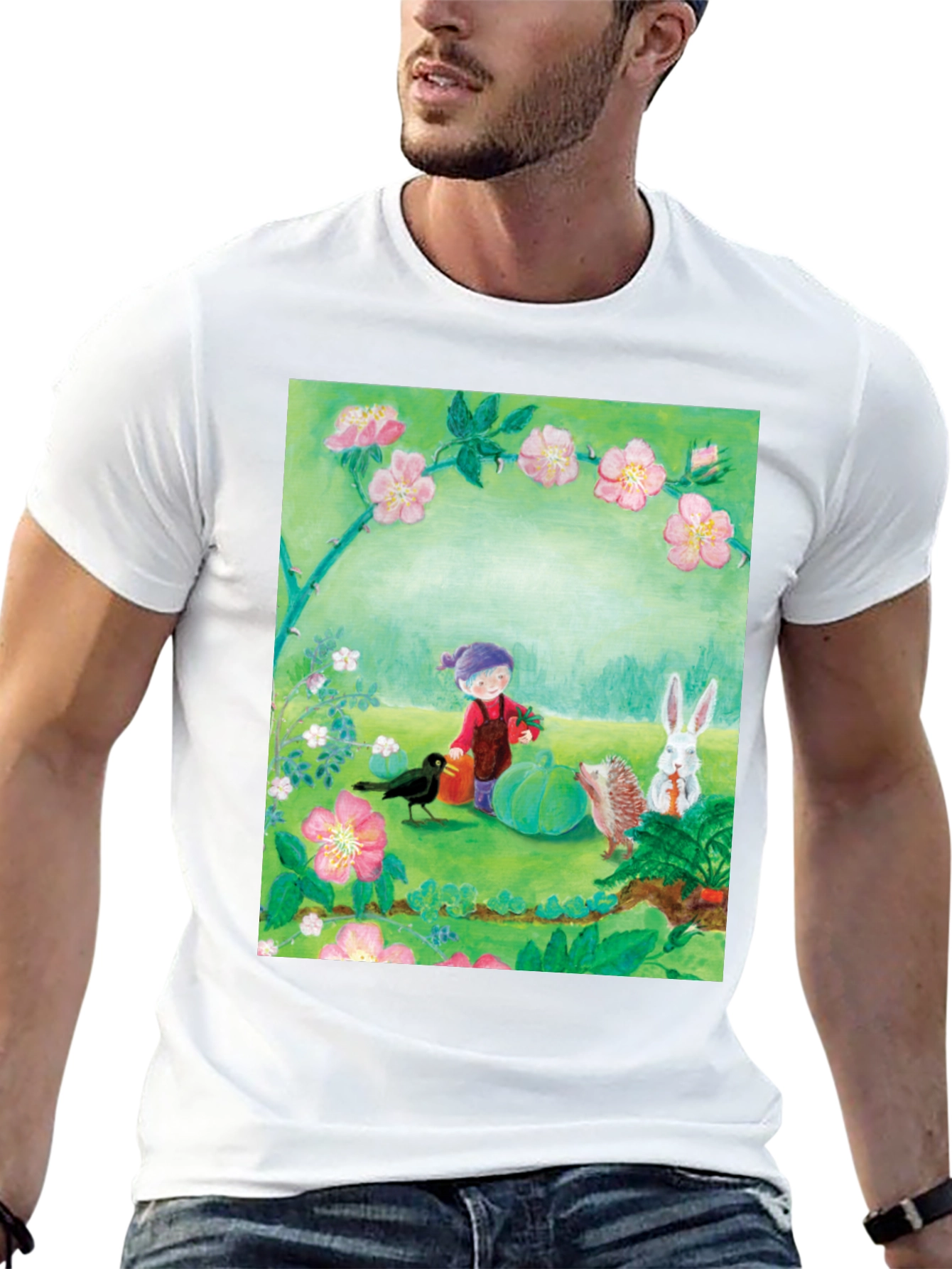 Garden Friends T-Shirt - Nature Inspired Tee