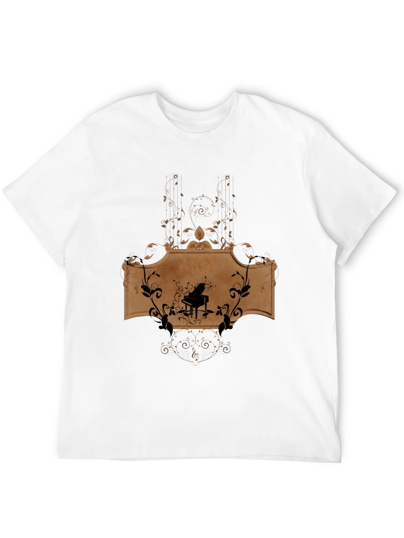 Piano Music Graphic T-Shirt