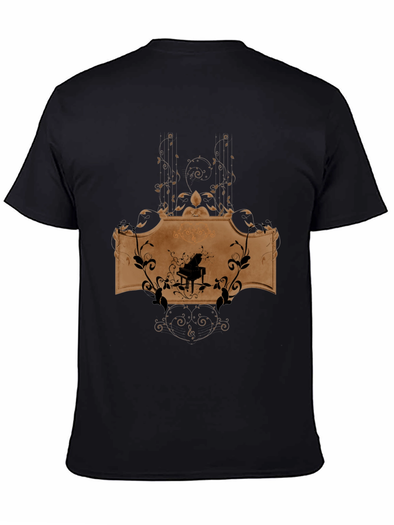 Piano Music Graphic T-Shirt