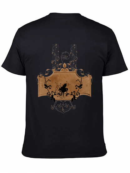 Piano Music Graphic T-Shirt