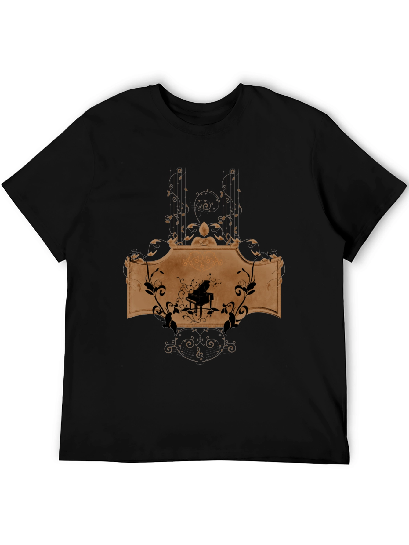 Piano Music Graphic T-Shirt