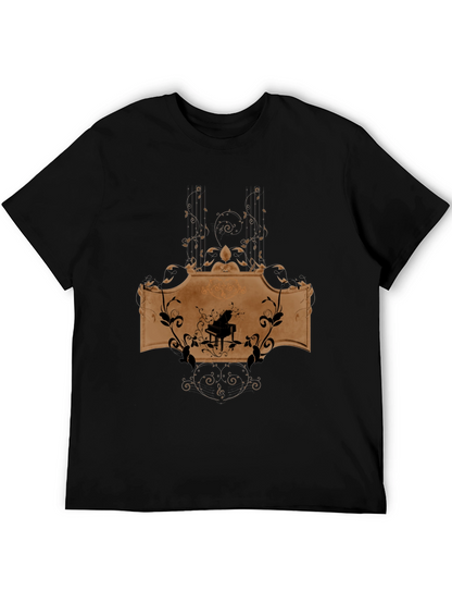 Piano Music Graphic T-Shirt