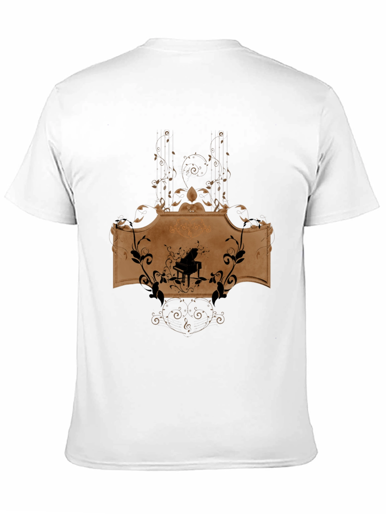 Piano Music Graphic T-Shirt