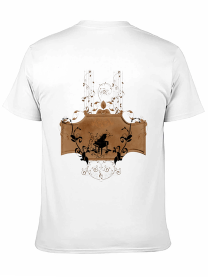 Piano Music Graphic T-Shirt