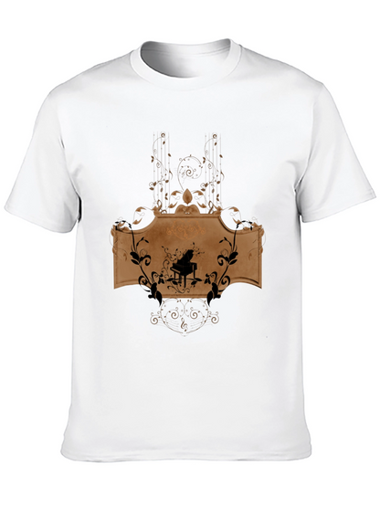 Piano Music Graphic T-Shirt