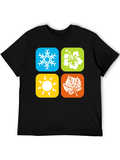 Seasons Graphic Tee - Winter Spring Summer Fall