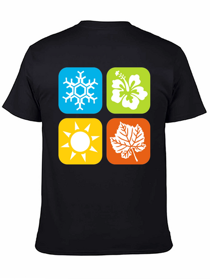 Seasons Graphic Tee - Winter Spring Summer Fall