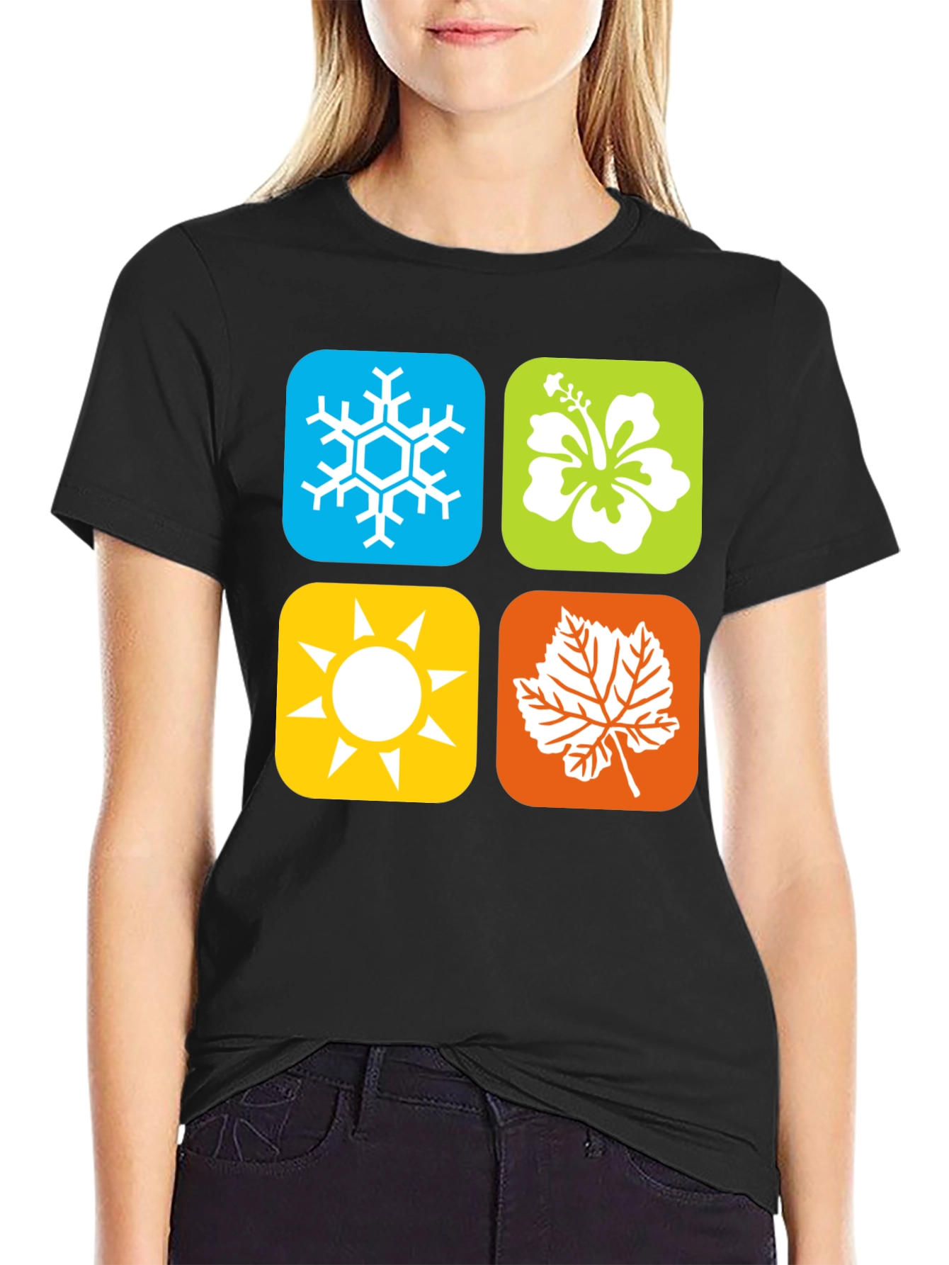 Seasons Graphic Tee - Winter Spring Summer Fall