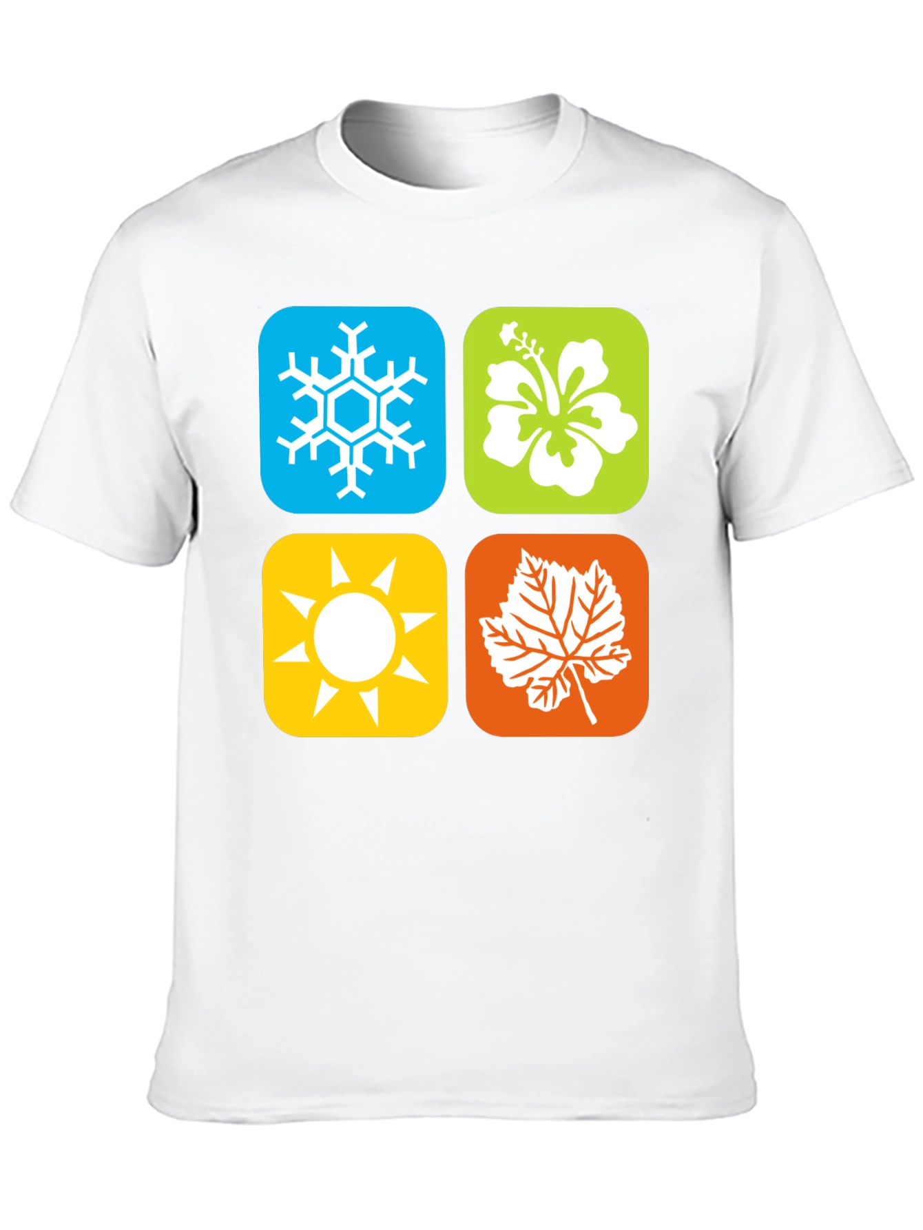 Seasons Graphic Tee - Winter Spring Summer Fall