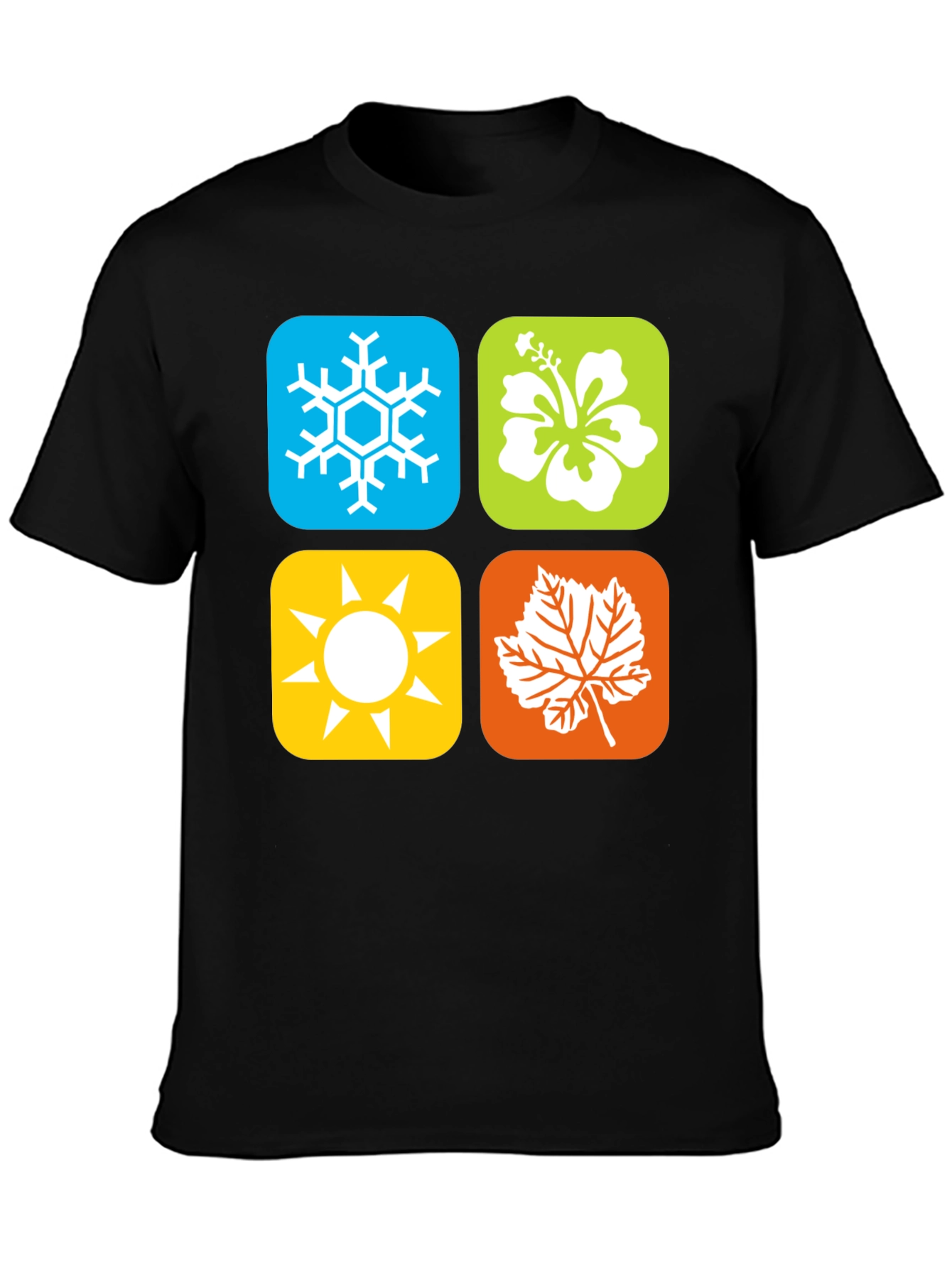 Seasons Graphic Tee - Winter Spring Summer Fall