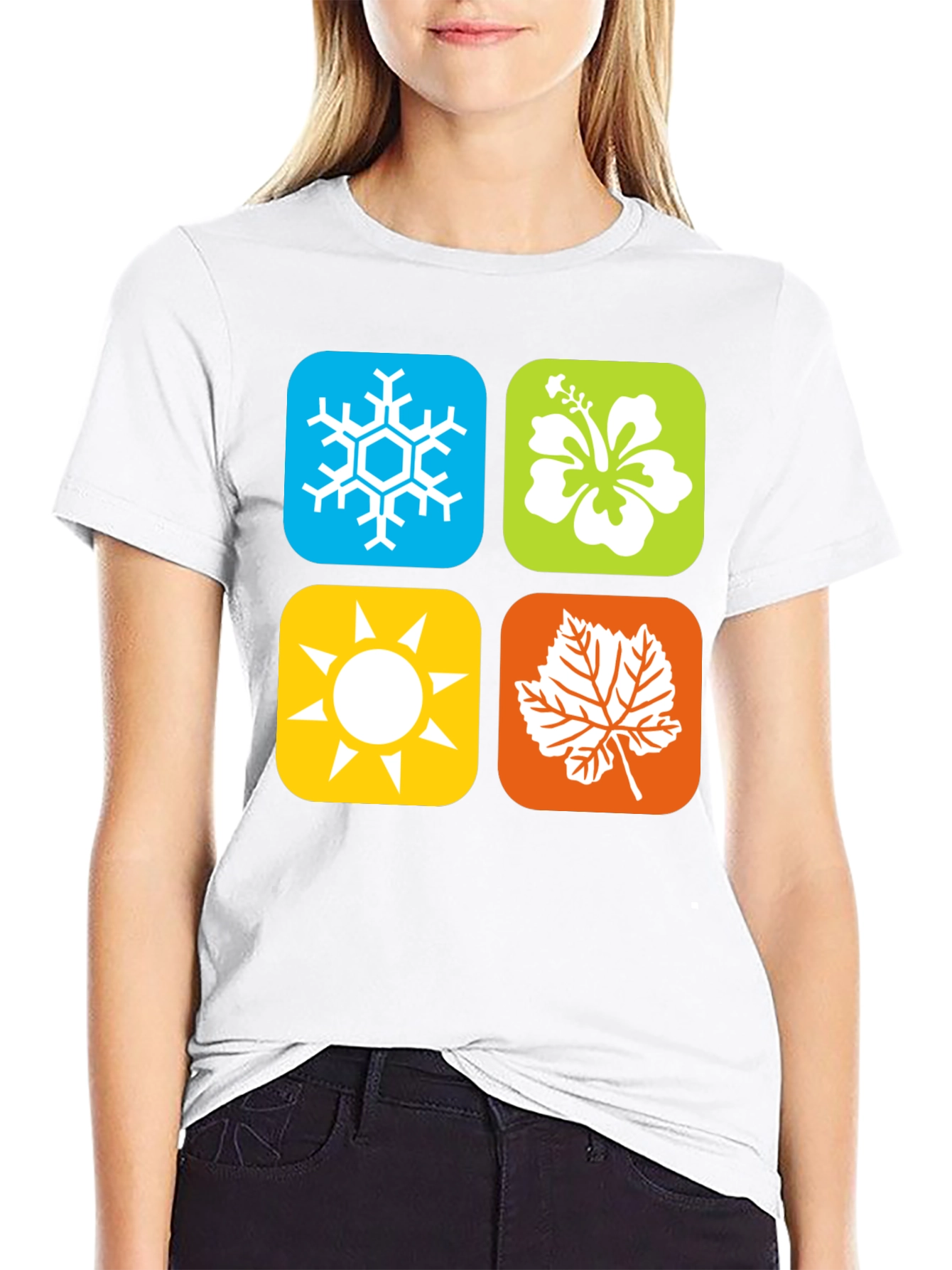 Seasons Graphic Tee - Winter Spring Summer Fall