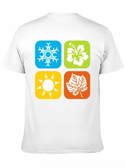 Seasons Graphic Tee - Winter Spring Summer Fall