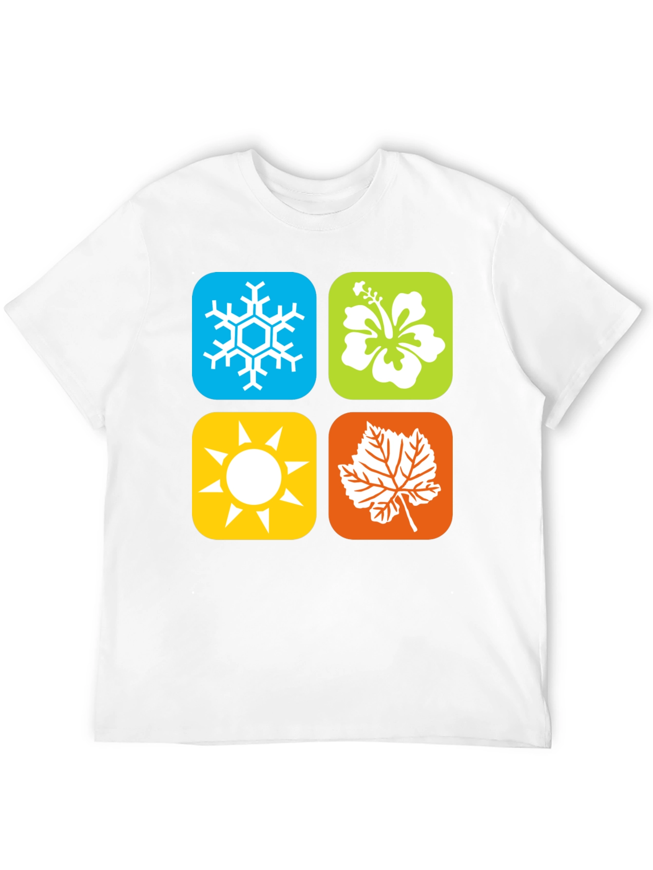 Seasons Graphic Tee - Winter Spring Summer Fall