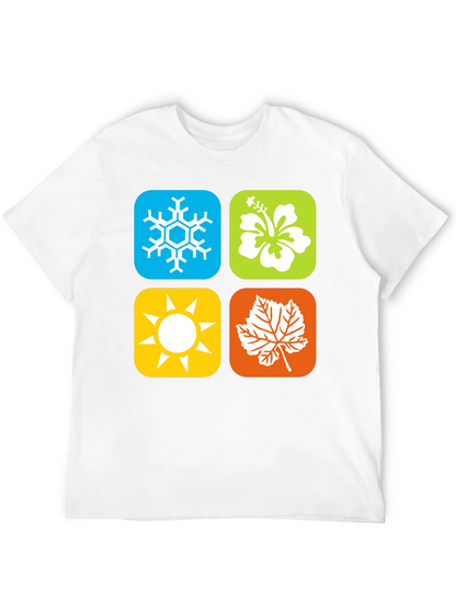 Seasons Graphic Tee - Winter Spring Summer Fall