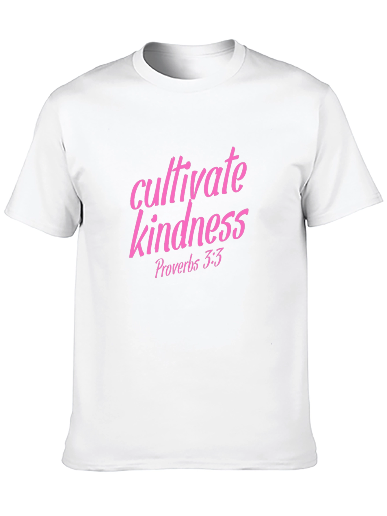Cultivate Kindness Tee - Pink Lettering on Black
