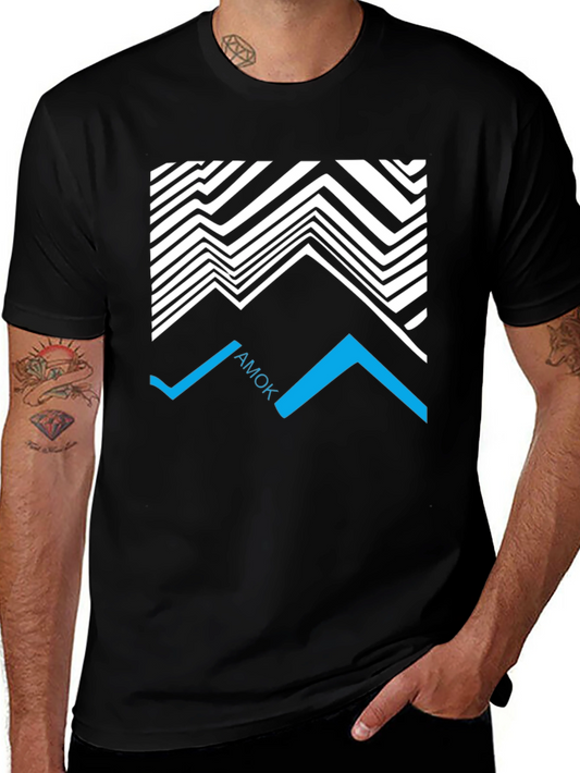Abstract AMOK Graphic Tee - Black