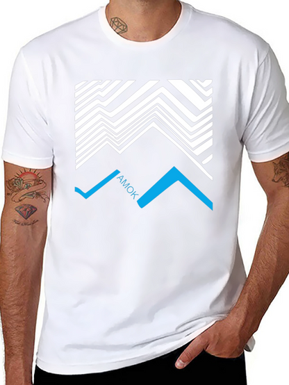 Abstract AMOK Graphic Tee - Black