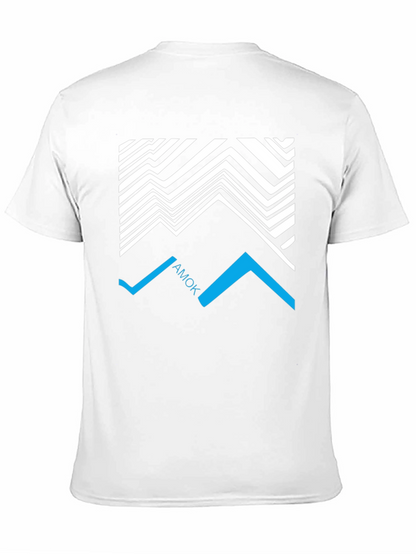 Abstract AMOK Graphic Tee - Black