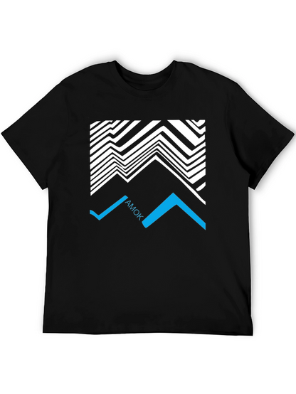 Abstract AMOK Graphic Tee - Black