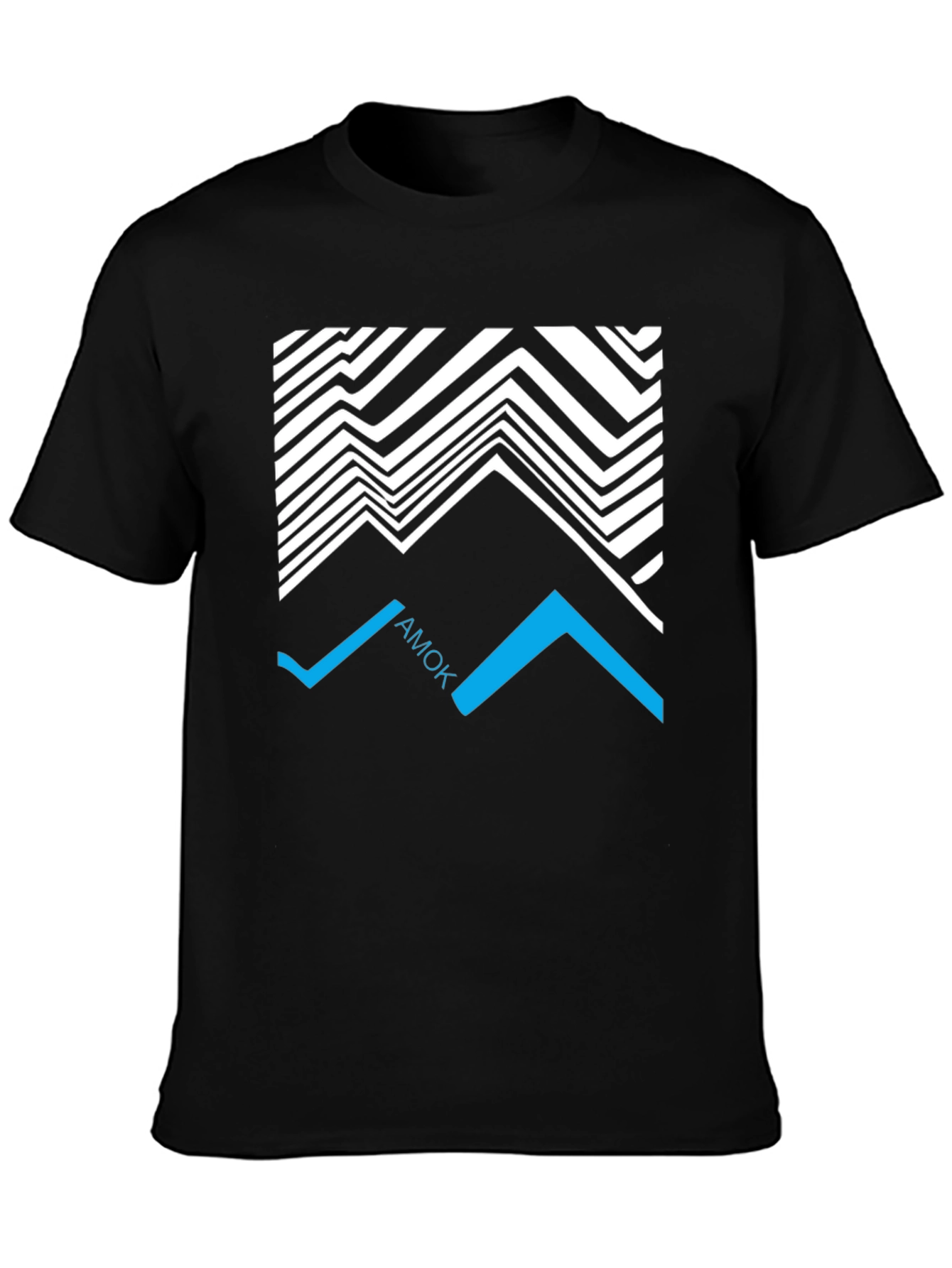 Abstract AMOK Graphic Tee - Black