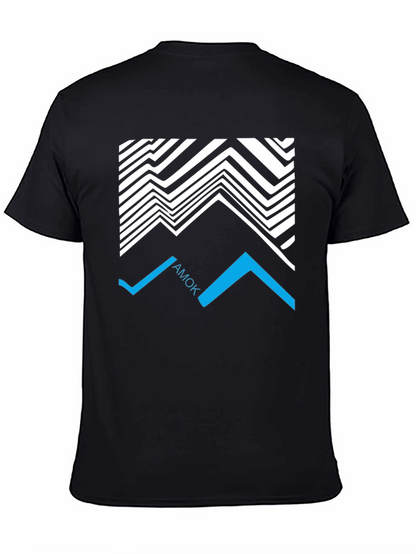 Abstract AMOK Graphic Tee - Black