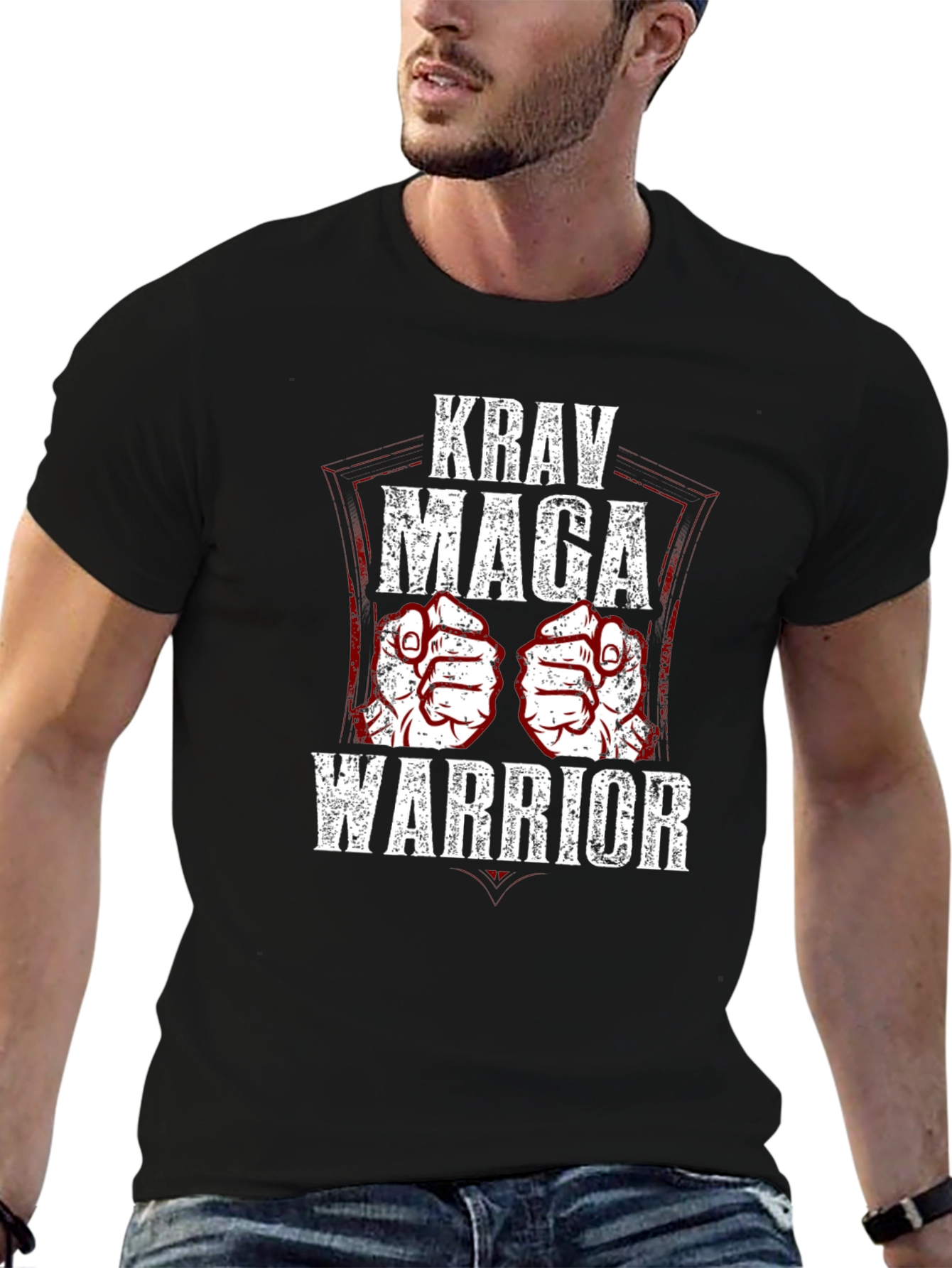 Krav Maga Warrior Graphic T-Shirt Martial Arts Tee