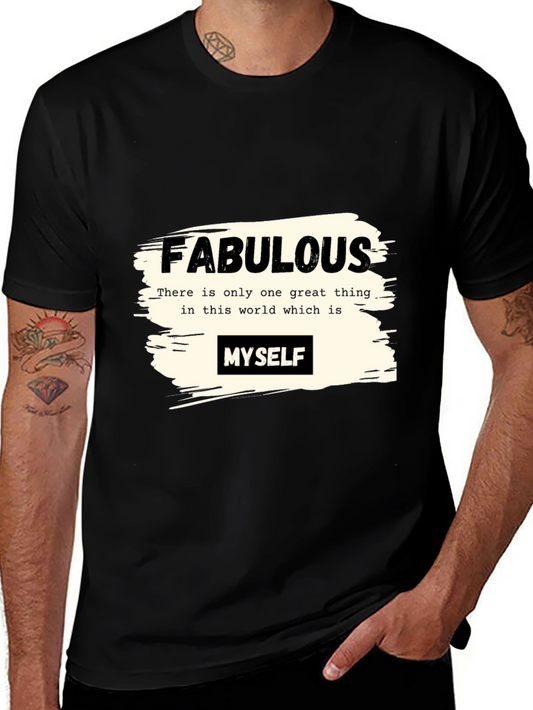 Fabulous Myself Graphic Tee - Black Unisex T-Shirt