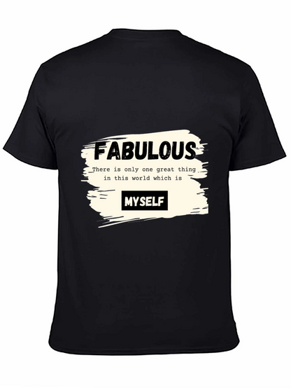 Fabulous Myself Graphic Tee - Black Unisex T-Shirt