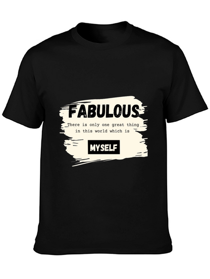 Fabulous Myself Graphic Tee - Black Unisex T-Shirt