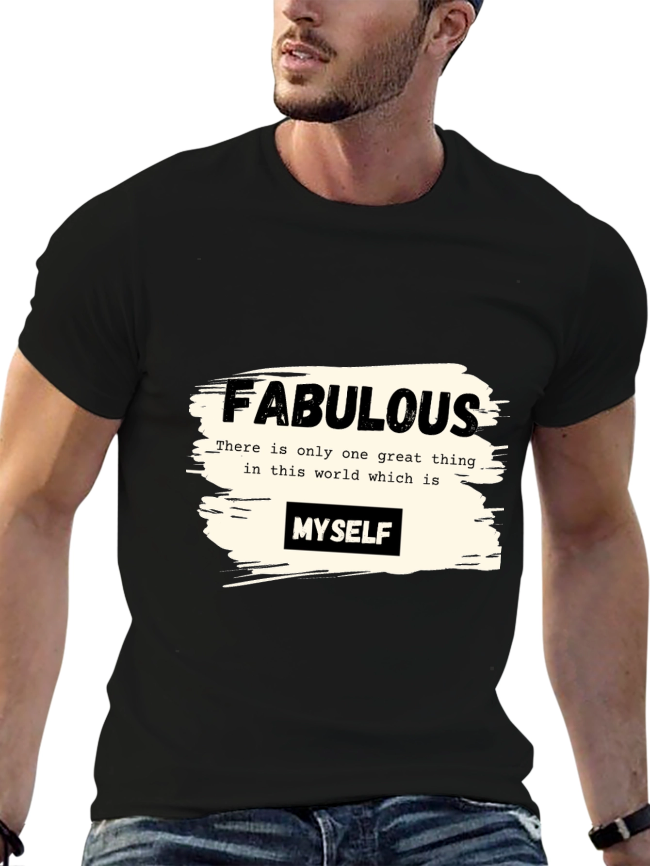 Fabulous Myself Graphic Tee - Black Unisex T-Shirt