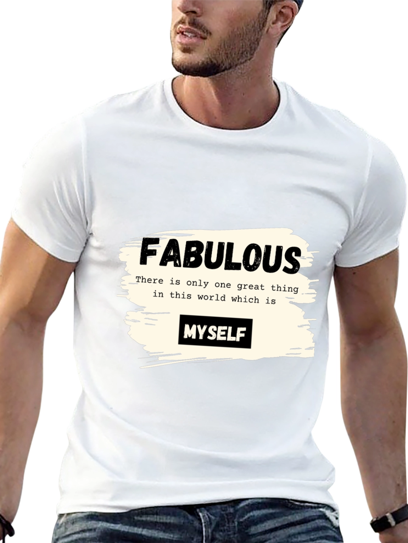 Fabulous Myself Graphic Tee - Black Unisex T-Shirt