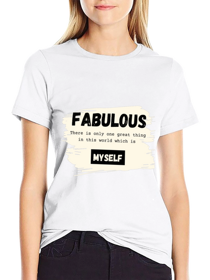 Fabulous Myself Graphic Tee - Black Unisex T-Shirt